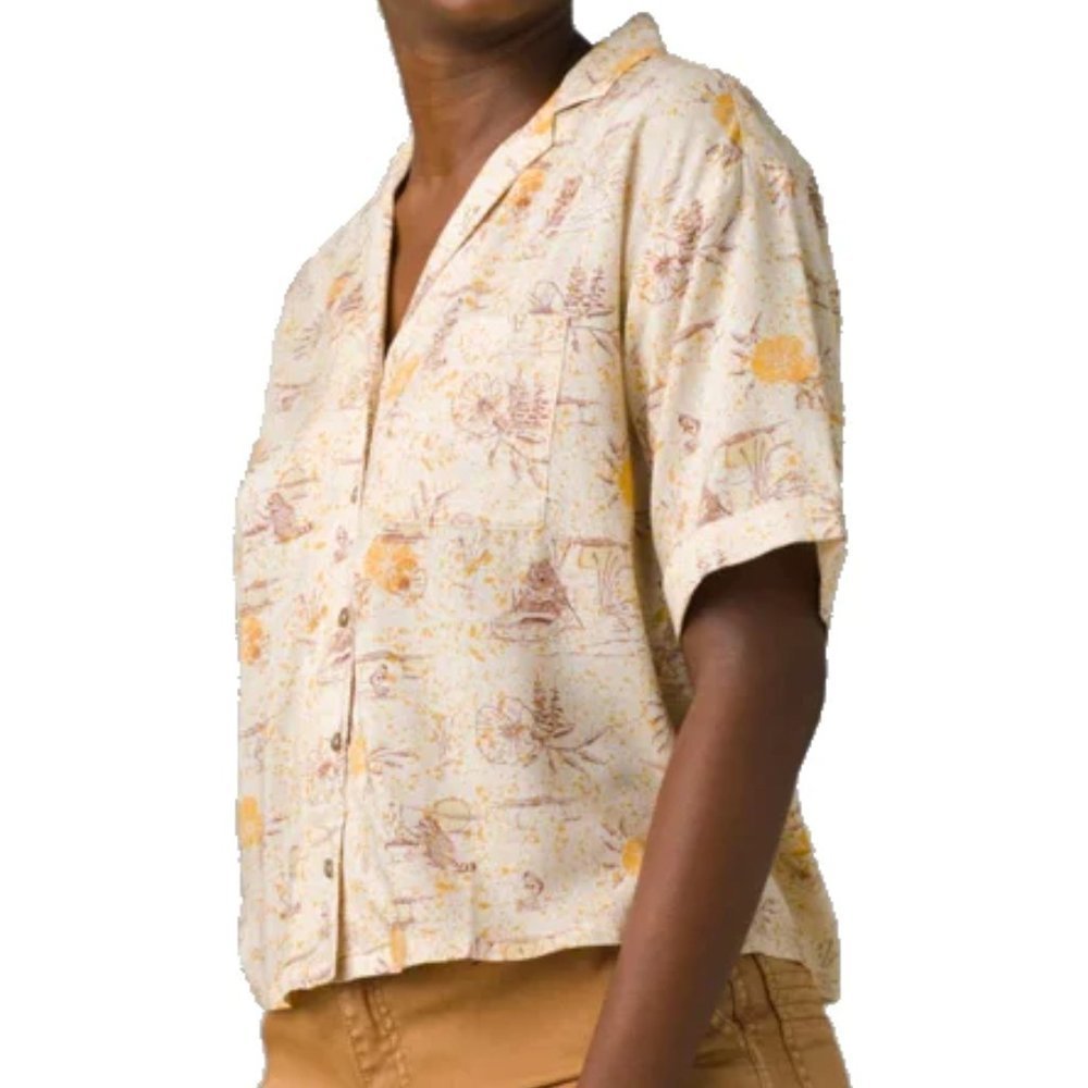 prAna Everyday Essential Iguala Top in Golden Hour Escape NWT